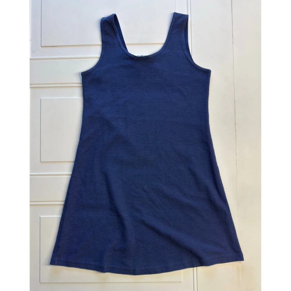 Easy Apparel Vintage Women’s Sz Small Blue Sailboat Cotton Blend Tank Sun Dress - Picture 7 of 7
